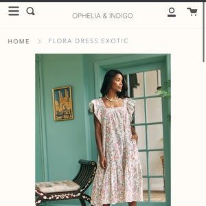 Flora Dress - Ophelia and Indigo, Brand New with Tags